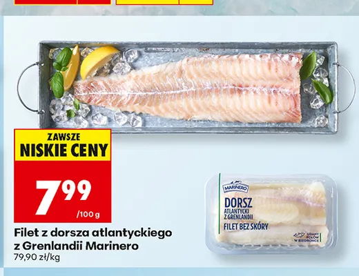 Filet z dorsza atlantyckiego z Grenlandii Marinero promocja w Biedronka
