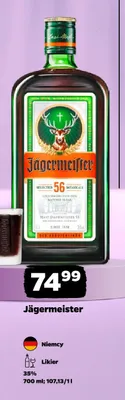 Likier Jägermeister promocja w Netto