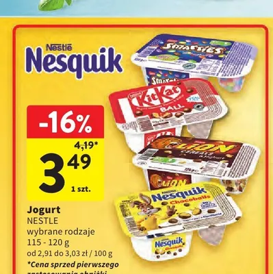 Jogurt Nestle Lion promocja w Intermarche