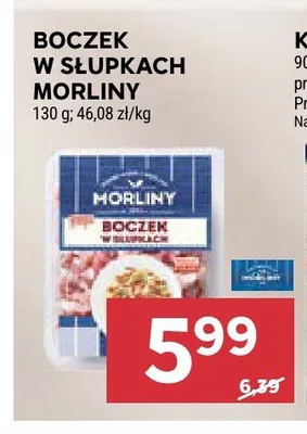 Boczek w słupkach Morliny promocja w Stokrotka