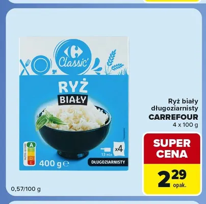 Ryż biały długoziarnisty Carrefour promocja w Carrefour Market