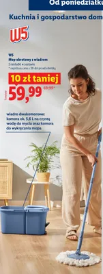 Mop obrotowy z wiadrem promocja w Lidl