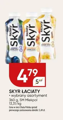 Skyr Łaciaty SM Mlekpol promocja w Chata Polska