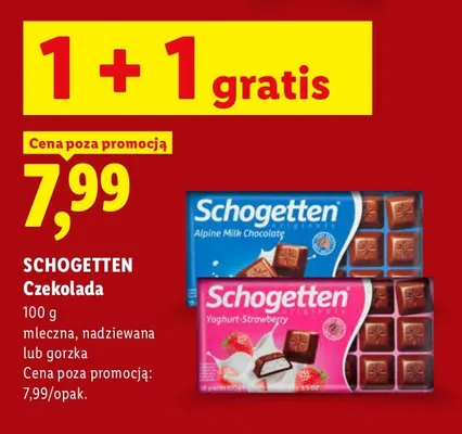 Czekolada gorzka Schogetten promocja w Lidl