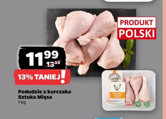 Podudzie z kurczaka Sztuka Mięsa promocja w Netto