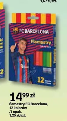 Flamastry FC Barcelona 12 kolorów promocja w Empik