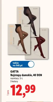 Rajstopy damskie 40 DEN Gatta promocja w Lidl