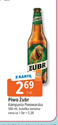 Piwo Żubr promocja w Leclerc