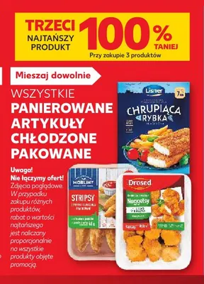 Panierowane artykuły chłodzone pakowane promocja w Kaufland