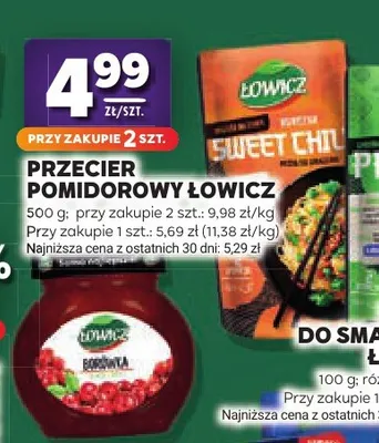 Przecier pomidorowy Łowicz promocja w Stokrotka