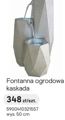Fontanna ogrodowa kaskada promocja w Castorama