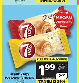 Rogalik 7days 60g promocja w Delfin