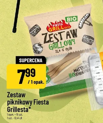 Zestaw piknikowy Fiesta Grillesta BIO 18szt. promocja w POLOmarket