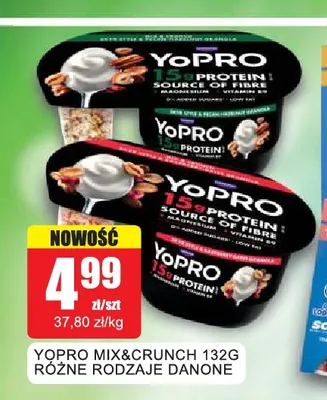 Jogurt YoPro Mix & Crunch Danone promocja w Bingo