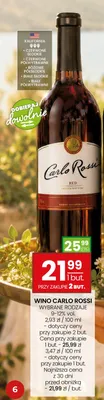 Wino czerwone Carlo Rossi promocja w Twój Market