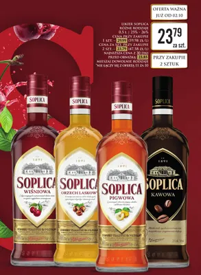 Likier Soplica wiśniowa promocja w Dino