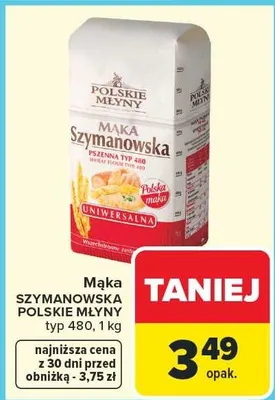 Mąka Szymanowska promocja w Carrefour Market