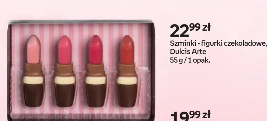 Szminki - figurki czekoladowe promocja w Empik