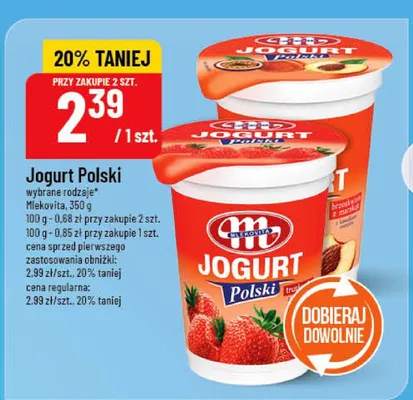 Jogurt Polski promocja w POLOmarket