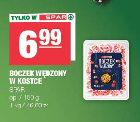 Boczek wędzony w kostce SPAR promocja w SPAR