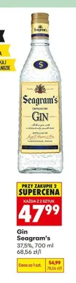 Gin Seagram's promocja w Biedronka