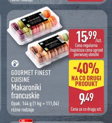 Makaroniki francuskie Gourmet Finest Cuisine promocja w Aldi