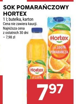Sok pomarańczowy Hortex promocja w Stokrotka