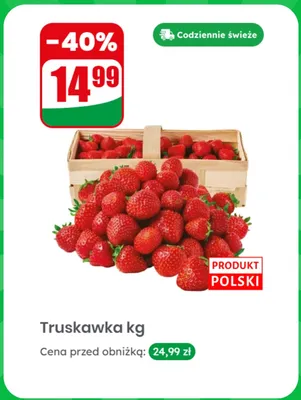 Truskawka polska promocja w Dino