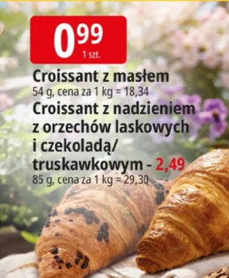 Croissant z masłem promocja w Leclerc