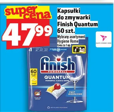 Kapsułki do zmywarki Finish Quantum 60 szt. promocja w TOPAZ