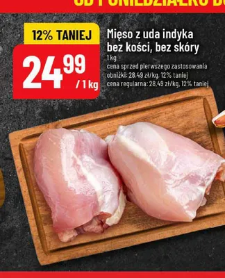 Mięso z uda indyka bez kości bez skóry polskie promocja w POLOmarket