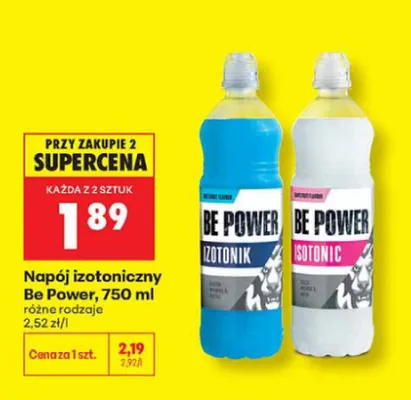 Napój izotoniczny Be Power promocja w Biedronka