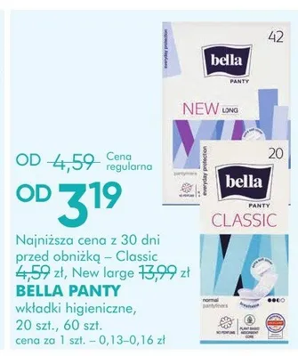 Wkładki higieniczne, 20 szt., 60 szt. promocja w Super-Pharm