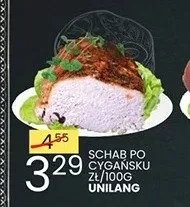Schab po cygańsku Unilang promocja w Wafelek