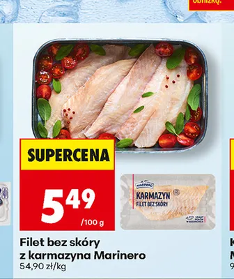 Filet bez skóry z karmazyna Marinero promocja w Biedronka