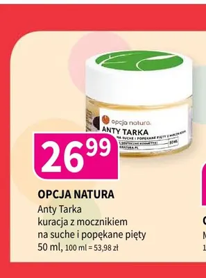 Anty Tarka kuracja z mocznikiem na suche i popękane pięty Opcja Natura promocja w Drogerie Polskie