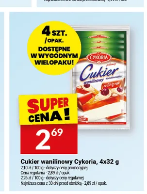 Cukier wanilinowy Cykoria 4-pak promocja w Twój Market