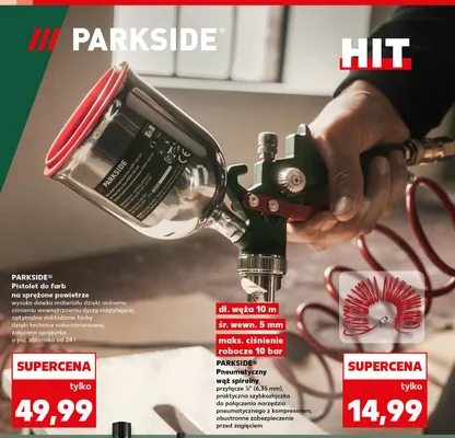 Pistolet do farb na sprężone powietrze PARKSIDE promocja w Kaufland