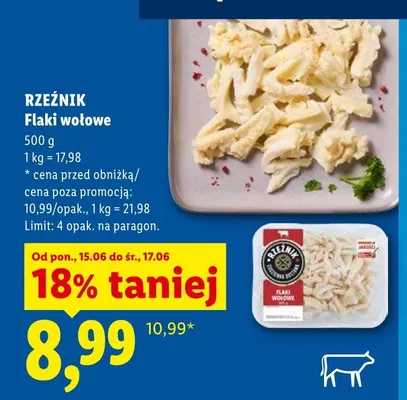 Flaki wołowe Rzeźnik promocja w Lidl