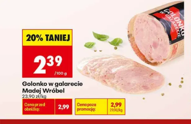 Golonko w galarecie Madej Wróbel promocja w Biedronka