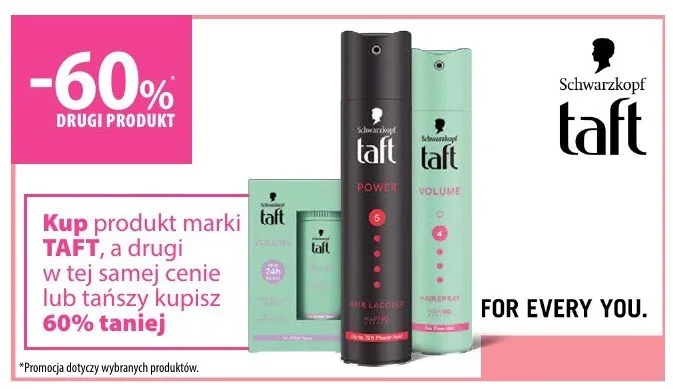 Produkt marki Taft - drugi produkt -60% promocja w Hebe