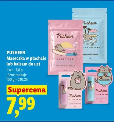 Maseczka w płachcie Pusheen Purifying promocja w Lidl