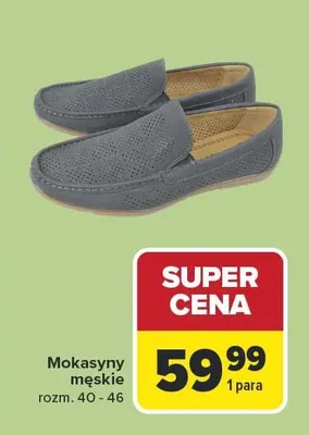 Mokasyny męskie promocja w Carrefour