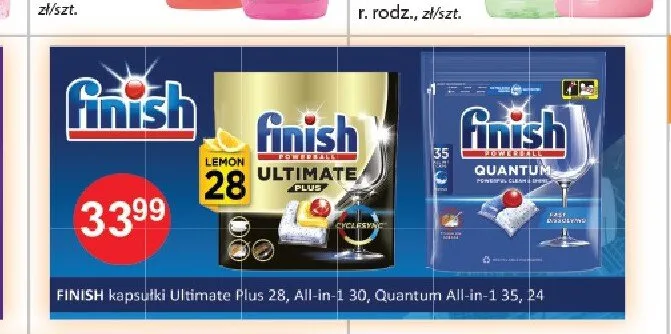 Kapsułki Finish Ultimate Plus 28 promocja w Drogerie Laboo