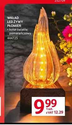 Wkład LED żywy płomień promocja w Selgros