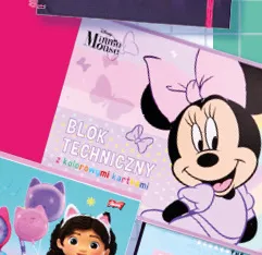 Blok techniczny Minnie Mouse promocja w Biedronka