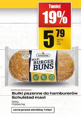 Bułki pszenne do hamburgerów Schulstad maxi promocja w Supeco