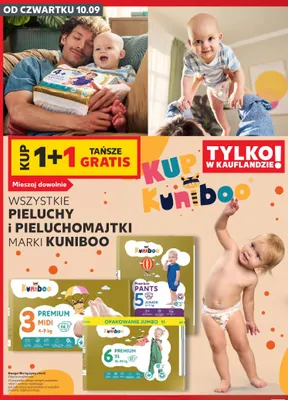 Pieluchy Midi 3 Kuniboo promocja w Kaufland