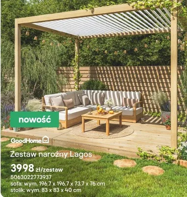Zestaw narożny Lagos promocja w Castorama