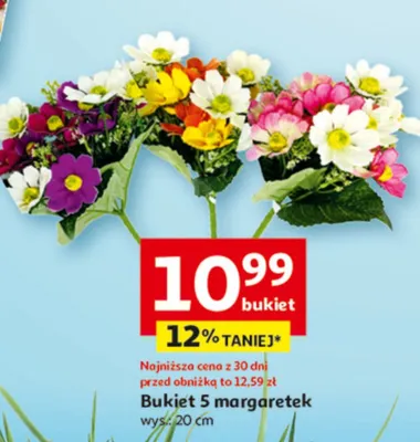 Bukiet 5 margaretek promocja w Auchan